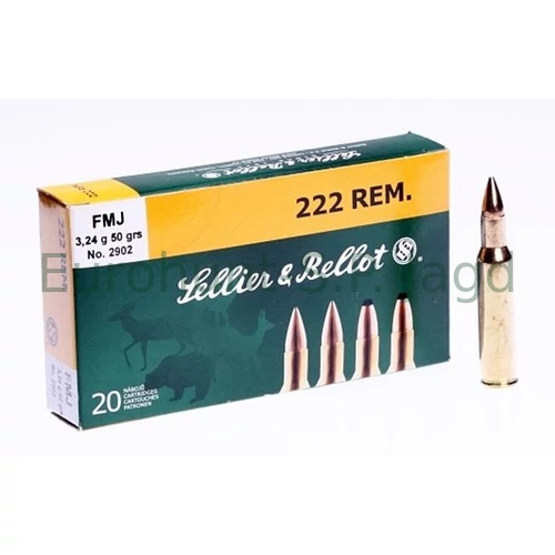 222 Rem. Sellier&Bellot, FMJ, (3,24 g)