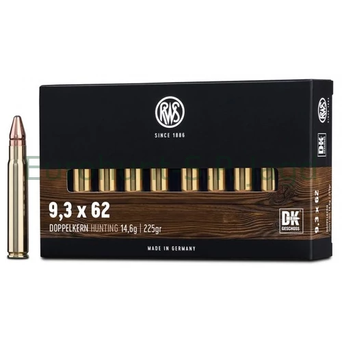 9,3x62 RWS Doppelkern (14,6 g/225 gr)